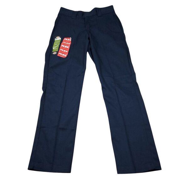 Dickies Slim Fit Tapered Twill Flex Dark Blue Work Pants Men's Size 30 x 30